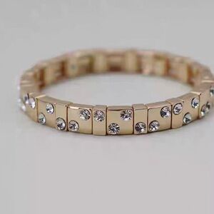 Roxanne Assoulin -  Bit X Bit Gold Stretch Bracelet